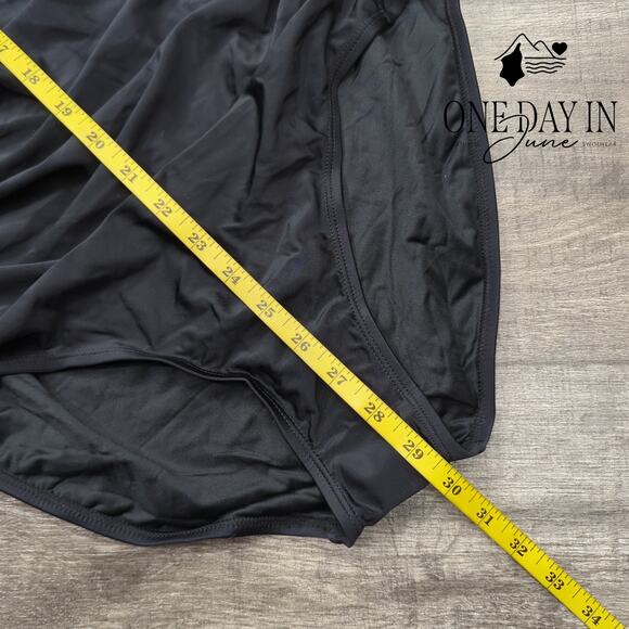 Eomenie Scallop Edge Tummy Control One Piece Swimsuiit Size XL - Picture 6 of 7